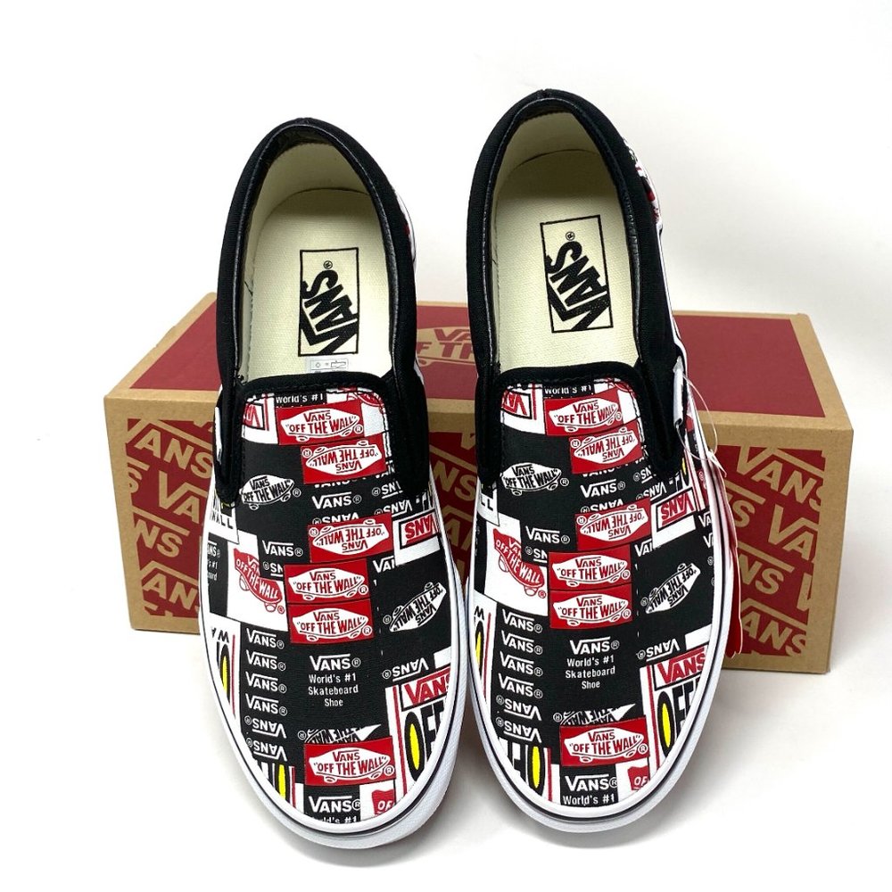 💖MEGA SALE💖Vans Classic Slip Label Mix Black Casual Women VN0A4BV3V9A - Picture 4 of 11